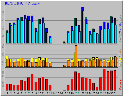 日ごとの状況 - 1月 2024