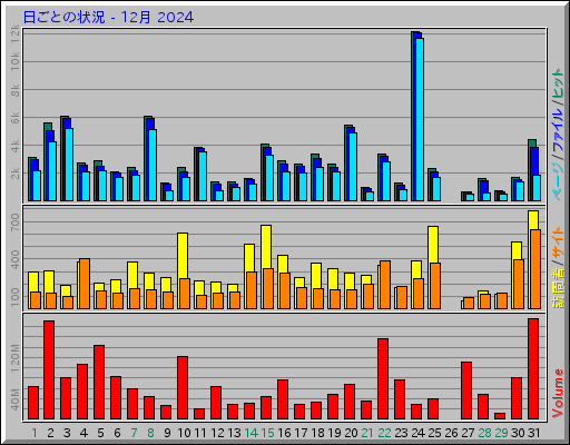 日ごとの状況 - 12月 2024