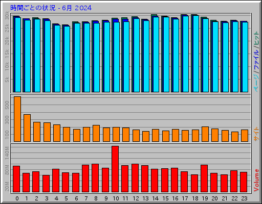 時間ごとの状況 - 6月 2024