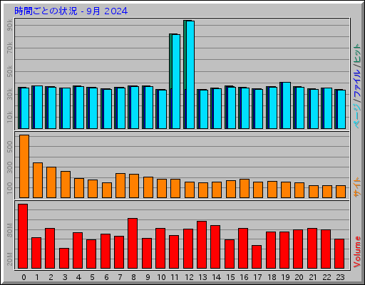 時間ごとの状況 - 9月 2024