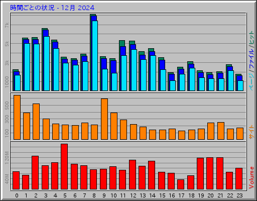 時間ごとの状況 - 12月 2024