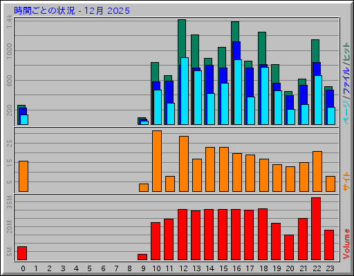 時間ごとの状況 - 12月 2025