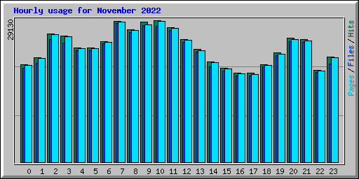 Hourly usage for November 2022